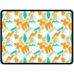 Design Pattern Seamless Tropical 80  x 56  Two Sides Fleece Blanket (Large)
