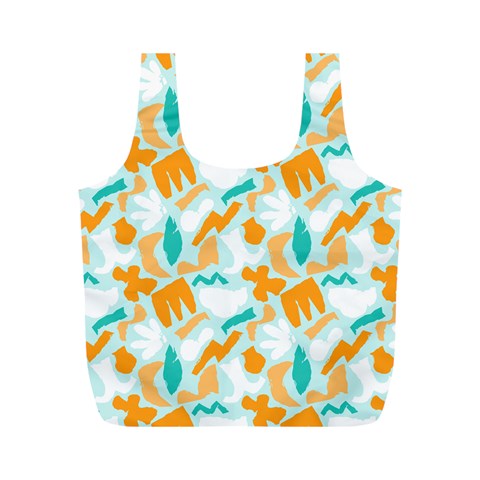 Design Pattern Seamless Tropical Full Print Recycle Bag (M) from ArtsNow.com Front