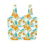 Design Pattern Seamless Tropical Full Print Recycle Bag (M)