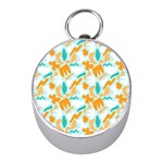 Design Pattern Seamless Tropical Mini Silver Compasses