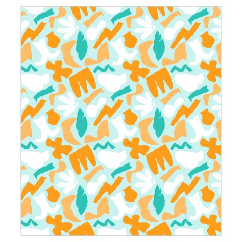 Design Pattern Seamless Tropical Drawstring Pouch (Small) from ArtsNow.com Front