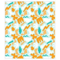Design Pattern Seamless Tropical Drawstring Pouch (Small) from ArtsNow.com Back