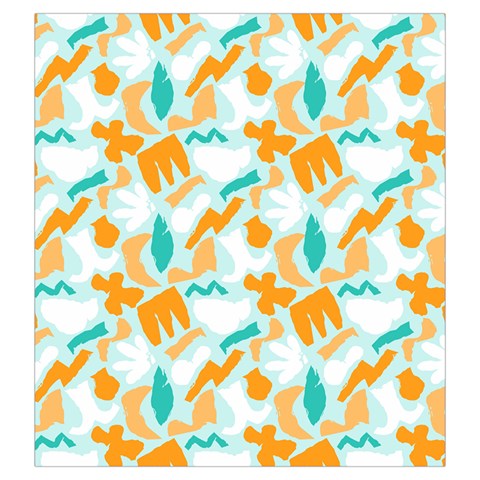 Design Pattern Seamless Tropical Drawstring Pouch (Large) from ArtsNow.com Back