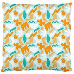 Design Pattern Seamless Tropical Standard Premium Plush Fleece Cushion Case (Two Sides)