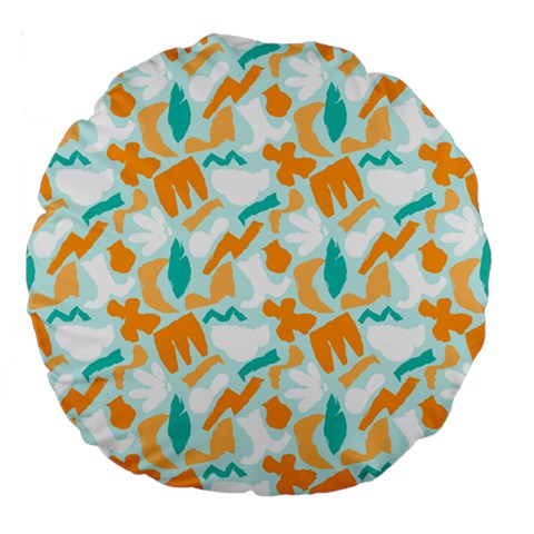 Design Pattern Seamless Tropical Large 18  Premium Flano Round Cushions from ArtsNow.com Front