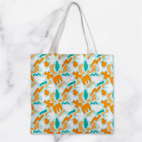Design Pattern Seamless Tropical Zipper Grocery Tote Bag from ArtsNow.com Front
