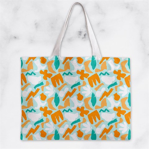 Design Pattern Seamless Tropical Zipper Mini Tote Bag from ArtsNow.com Front