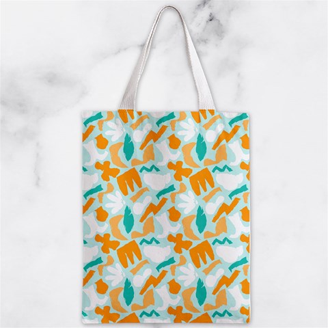 Design Pattern Seamless Tropical Zipper Classic Tote Bag from ArtsNow.com Front