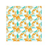 Design Pattern Seamless Tropical 30  x 30  Large Square Satin Scarf