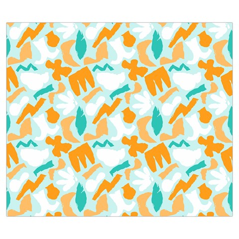 Design Pattern Seamless Tropical Zipper Large Tote Bag from ArtsNow.com Front