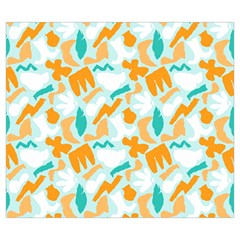 Design Pattern Seamless Tropical Zipper Large Tote Bag from ArtsNow.com Back