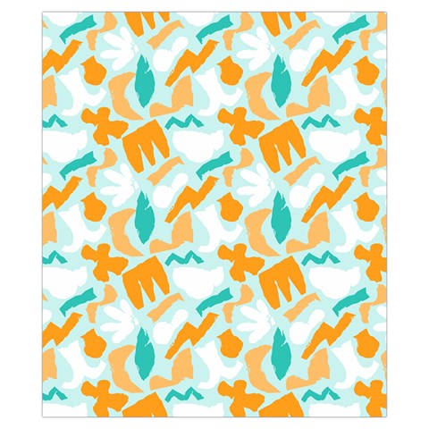 Design Pattern Seamless Tropical Drawstring Pouch (XS) from ArtsNow.com Back