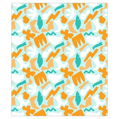 Design Pattern Seamless Tropical Drawstring Pouch (XS) from ArtsNow.com Back