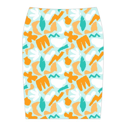 Design Pattern Seamless Tropical Midi Wrap Pencil Skirt from ArtsNow.com Back
