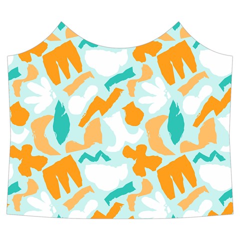 Design Pattern Seamless Tropical Spaghetti Top Long Pants Satin Pajamas Set from ArtsNow.com Front