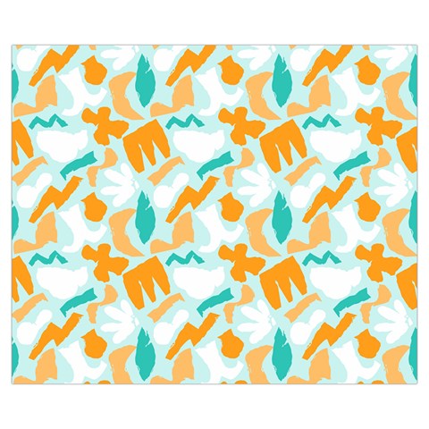 Design Pattern Seamless Tropical Zipper Medium Tote Bag from ArtsNow.com Front