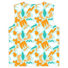 Design Pattern Seamless Tropical Kid s Button Up Puffer Vest from ArtsNow.com Back