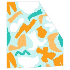 Design Pattern Seamless Tropical Men s High Neck Button Up Puffer Vest from ArtsNow.com Pocket Left