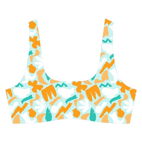 Design Pattern Seamless Tropical Cross Back Hipster Bikini Set from ArtsNow.com Front