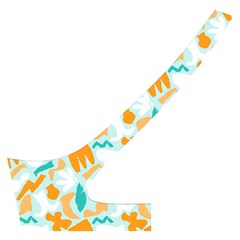 Design Pattern Seamless Tropical Cross Back Hipster Bikini Set from ArtsNow.com Back Left