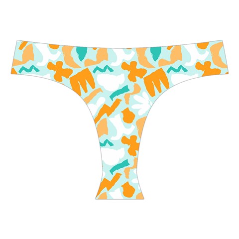 Design Pattern Seamless Tropical Cross Back Hipster Bikini Set from ArtsNow.com Front Under