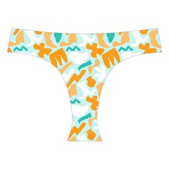 Design Pattern Seamless Tropical Cross Back Hipster Bikini Set from ArtsNow.com Front Under