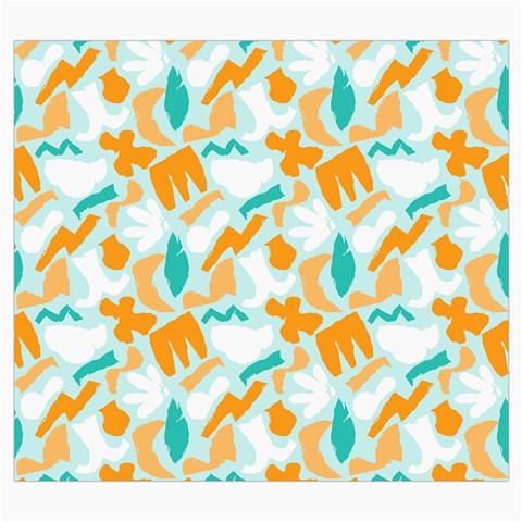 Design Pattern Seamless Tropical Roll Up Canvas Pencil Holder (S) from ArtsNow.com Front
