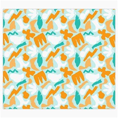 Design Pattern Seamless Tropical Roll Up Canvas Pencil Holder (S) from ArtsNow.com Front