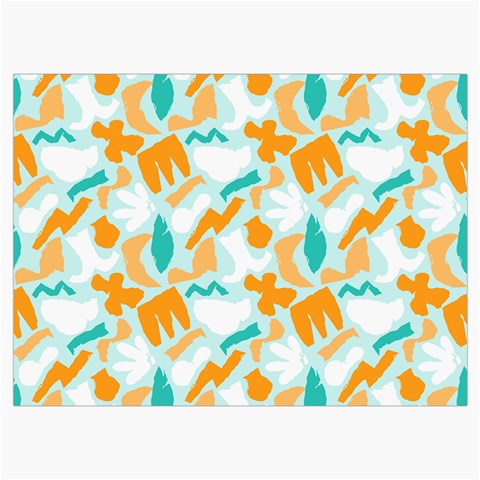 Design Pattern Seamless Tropical Roll Up Canvas Pencil Holder (L) from ArtsNow.com Front