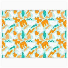 Design Pattern Seamless Tropical Roll Up Canvas Pencil Holder (L) from ArtsNow.com Front