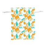 Design Pattern Seamless Tropical Lightweight Drawstring Pouch (S)