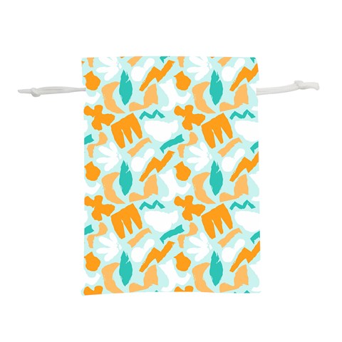Design Pattern Seamless Tropical Lightweight Drawstring Pouch (M) from ArtsNow.com Front