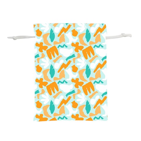 Design Pattern Seamless Tropical Lightweight Drawstring Pouch (L) from ArtsNow.com Front