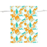 Design Pattern Seamless Tropical Lightweight Drawstring Pouch (XL)