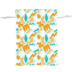 Design Pattern Seamless Tropical Lightweight Drawstring Pouch (XL) from ArtsNow.com Back