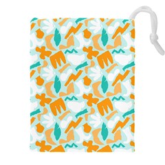 Design Pattern Seamless Tropical Drawstring Pouch (5XL) from ArtsNow.com Front
