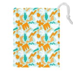 Design Pattern Seamless Tropical Drawstring Pouch (5XL)