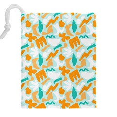 Design Pattern Seamless Tropical Drawstring Pouch (5XL) from ArtsNow.com Back