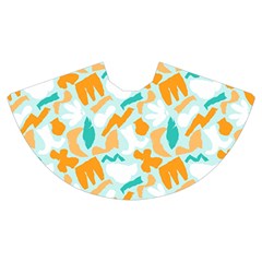 Design Pattern Seamless Tropical Women s Crop Top Pleated Skater Rave Skirt from ArtsNow.com Skirt Back