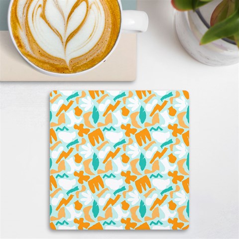 Design Pattern Seamless Tropical UV Print Square Tile Coaster  from ArtsNow.com Front