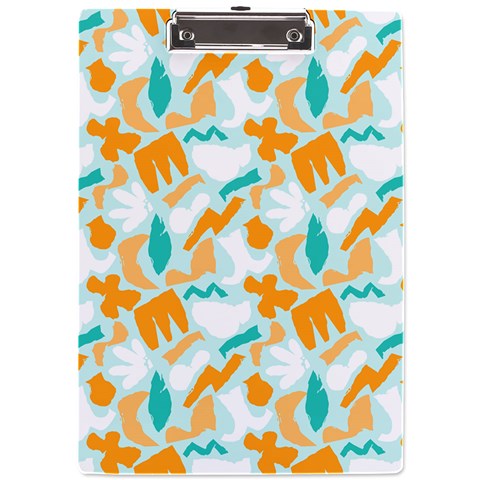Design Pattern Seamless Tropical A4 Acrylic Clipboard from ArtsNow.com Front