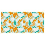 Design Pattern Seamless Tropical Banner and Sign 4  x 2 