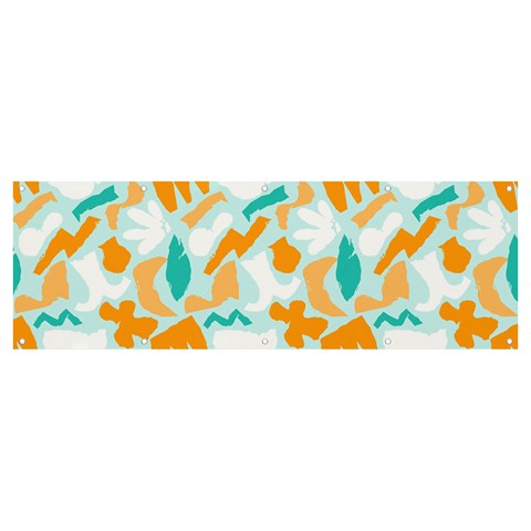 Design Pattern Seamless Tropical Banner and Sign 12  x 4  from ArtsNow.com Front