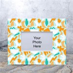 Design Pattern Seamless Tropical White Tabletop Photo Frame 4 x6 