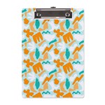 Design Pattern Seamless Tropical A5 Acrylic Clipboard