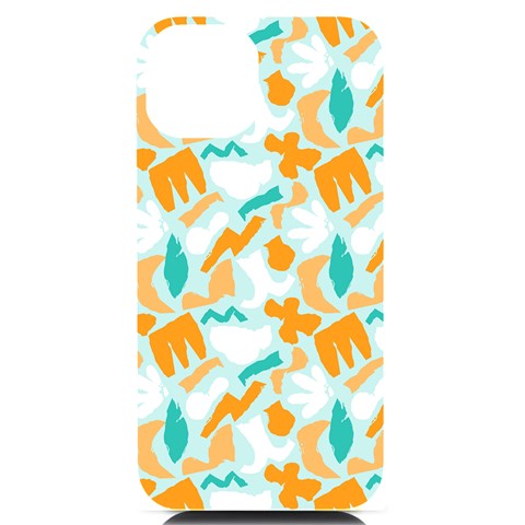 Design Pattern Seamless Tropical iPhone 14 Black UV Print PC Hardshell Case from ArtsNow.com Front