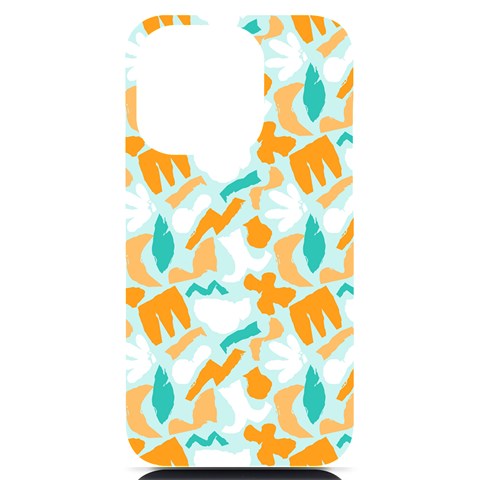 Design Pattern Seamless Tropical iPhone 14 Pro Black UV Print PC Hardshell Case from ArtsNow.com Front