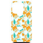 Design Pattern Seamless Tropical iPhone 14 Pro Black UV Print PC Hardshell Case