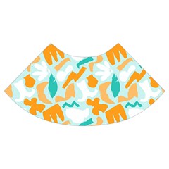 Design Pattern Seamless Tropical Trumpet Sleeve Cropped Top from ArtsNow.com Cuff Right