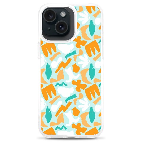 Design Pattern Seamless Tropical iPhone 15 Plus TPU UV Print Case from ArtsNow.com Front